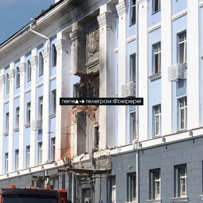 Одной из целей удара БПЛА прошедшей ночью стало здание УМВД по Белгородской области