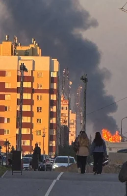 На Ямале впервые произошел пожар из-за атаки беспилотника
